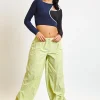 Daisy Street Parachute Trousers With Toggle-Women Trousers