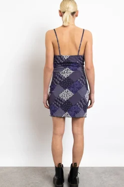 Daisy Street Patchwork Mesh Cami Dress-Women Dresses