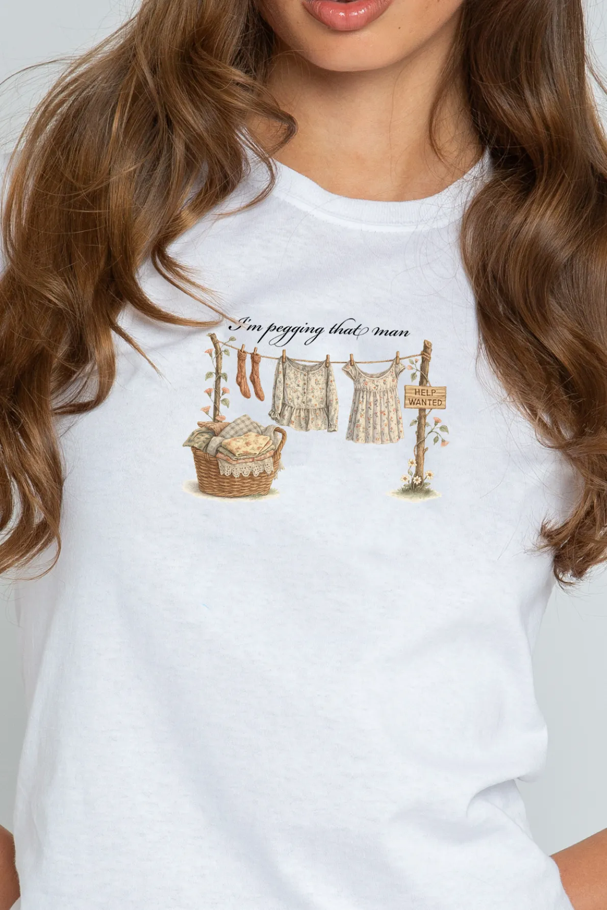 Daisy Street Peggy Baby Tee-Women Tops | T-Shirts