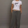 Daisy Street Pinstripe Wide Leg Trousers With Piping Detail-Women Trousers