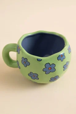 Daisy Street Printed Wobbly Mug- Homeware