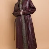 Daisy Street PU Trench Coat With Shoulder Detail-Women Jackets