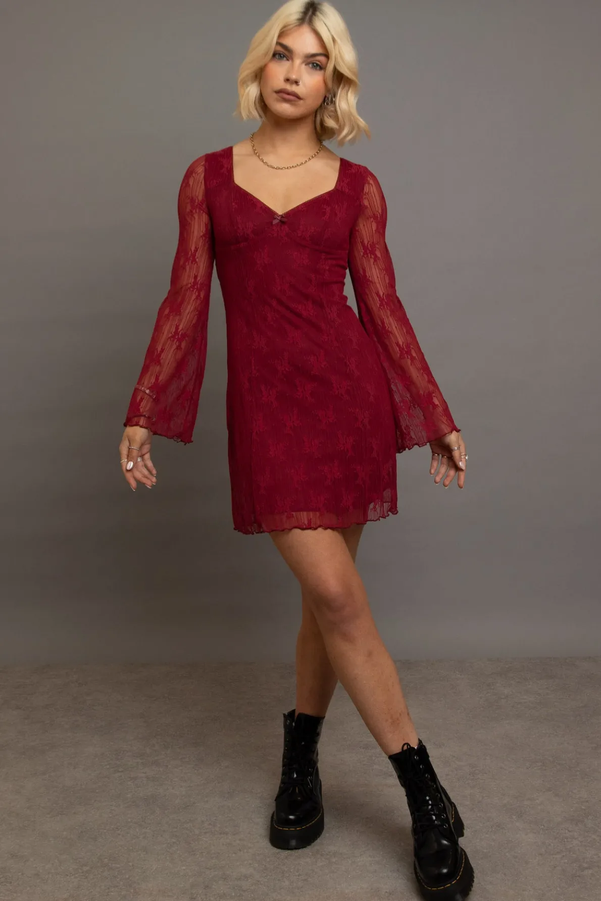 Daisy Street Lace Mini Dress-Women Partywear | Dresses