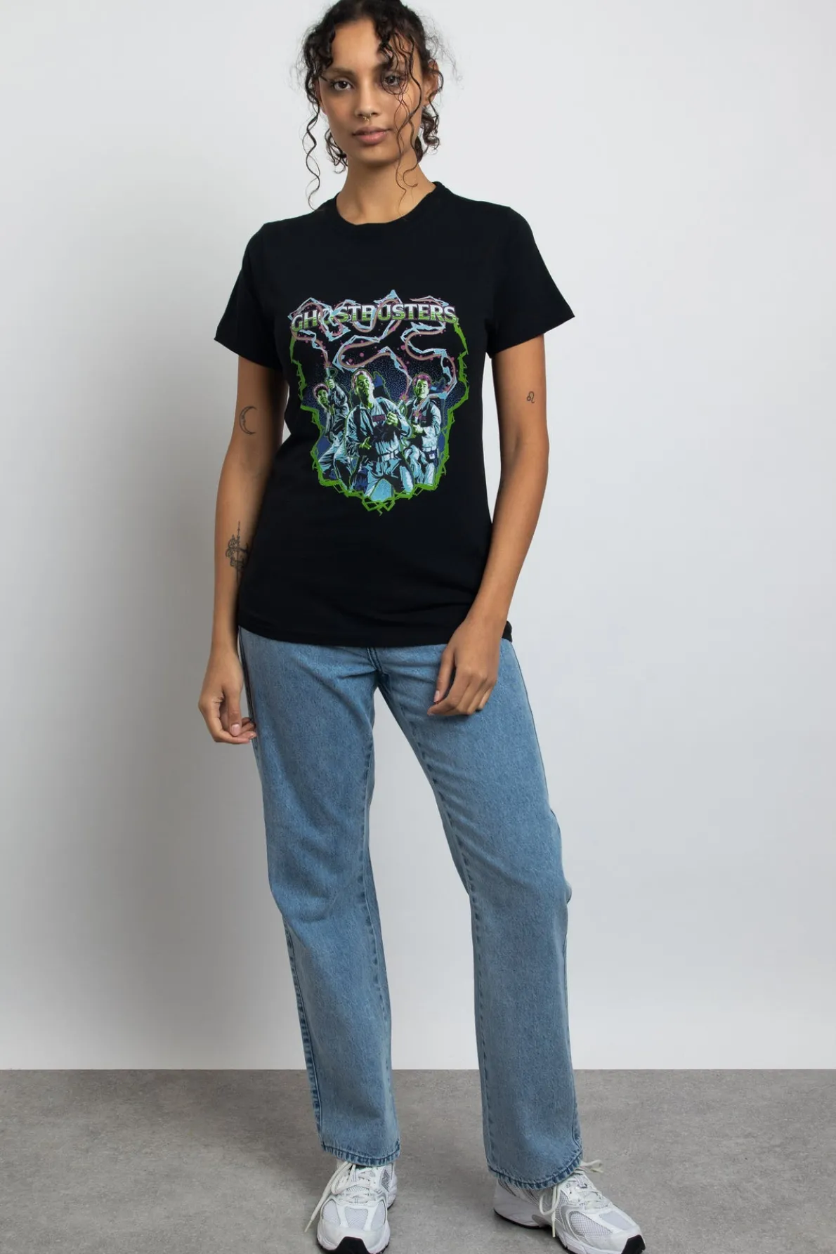 Daisy Street Regular Fit T-Shirt with Ghostbusters Graphic-Women Tops | T-Shirts