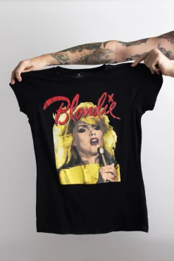 Daisy Street Relaxed T Shirt With Blondie Picture Print-Women Band Tees | T-Shirts
