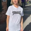 Daisy Street Relaxed T-Shirt with Trouble Graphic-Women T-Shirts
