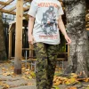 Daisy Street Relaxed T-Shirt with Motley Crue World Tour 1983 Print-Women Band Tees | T-Shirts