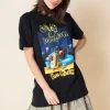 Daisy Street Relaxed T-Shirt with Snoop Dogg Gin and Juice Print-Women Band Tees