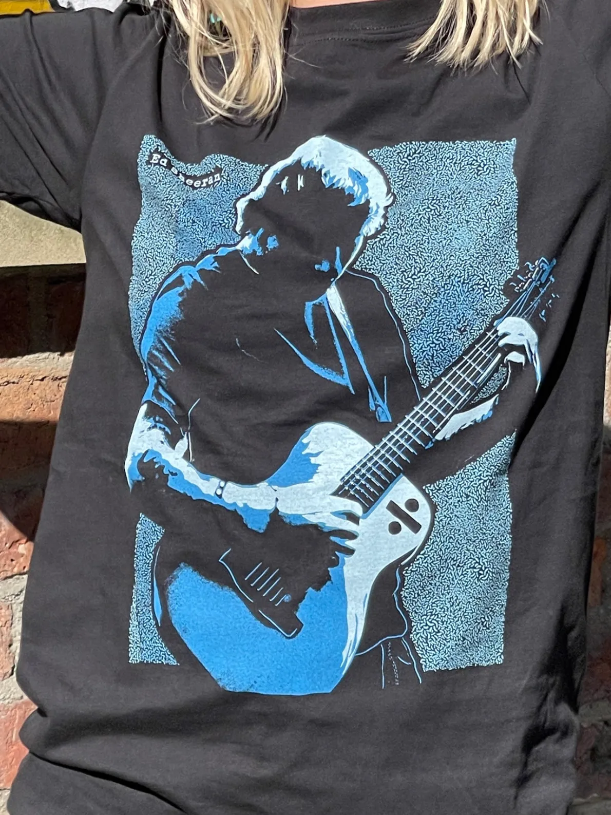 Daisy Street Relaxed T-Shirt with Ed Sheeran Print-Women Band Tees | T-Shirts