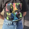 Daisy Street Relaxed T-Shirt with Tupac Print-Women Band Tees | T-Shirts