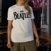 Daisy Street Relaxed T-Shirt with The Beatles Print-Women Band Tees | T-Shirts