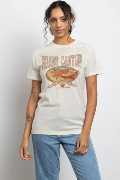 Daisy Street Relaxed T-Shirt with Grand Canyon Print-Women T-Shirts