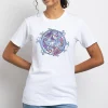 Daisy Street Relaxed T-Shirt with Koi Print-Women T-Shirts