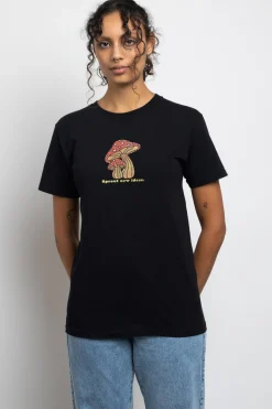 Daisy Street Relaxed T-Shirt with Sprout New Ideas Print-Women T-Shirts