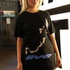 Daisy Street Relaxed T-Shirt with Post Malone Print-Women T-Shirts