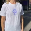 Daisy Street Relaxed T-Shirt with Mystic Snakes Graphic-Women T-Shirts