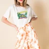 Daisy Street Relaxed T-Shirt with I Survived Print-Women T-Shirts