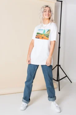 Daisy Street Relaxed T-Shirt with Wizard of Oz Print-Women T-Shirts