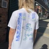 Daisy Street Relaxed T-Shirt with Dancing Till Payday Print-Women T-Shirts