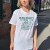 Daisy Street Relaxed T-Shirt with Cutie Fruity Print-Women T-Shirts