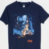 Daisy Street Relaxed T-Shirt with Throwback Star Wars Print-Women T-Shirts