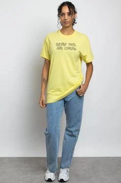 Daisy Street Relaxed T-Shirt with Better Days Are Coming Print-Women T-Shirts