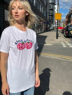 Daisy Street Relaxed T-Shirt with Pomme Graphic-Women T-Shirts