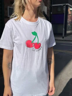 Daisy Street Relaxed T-Shirt with Lil Cutie Graphic-Women T-Shirts