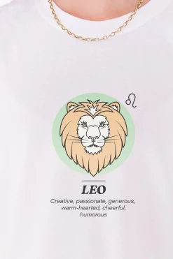 Daisy Street Relaxed T-Shirt with Leo Print-Women T-Shirts