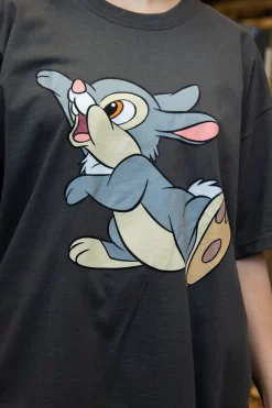 Daisy Street Relaxed T-Shirt with Disney Thumper Print-Women T-Shirts