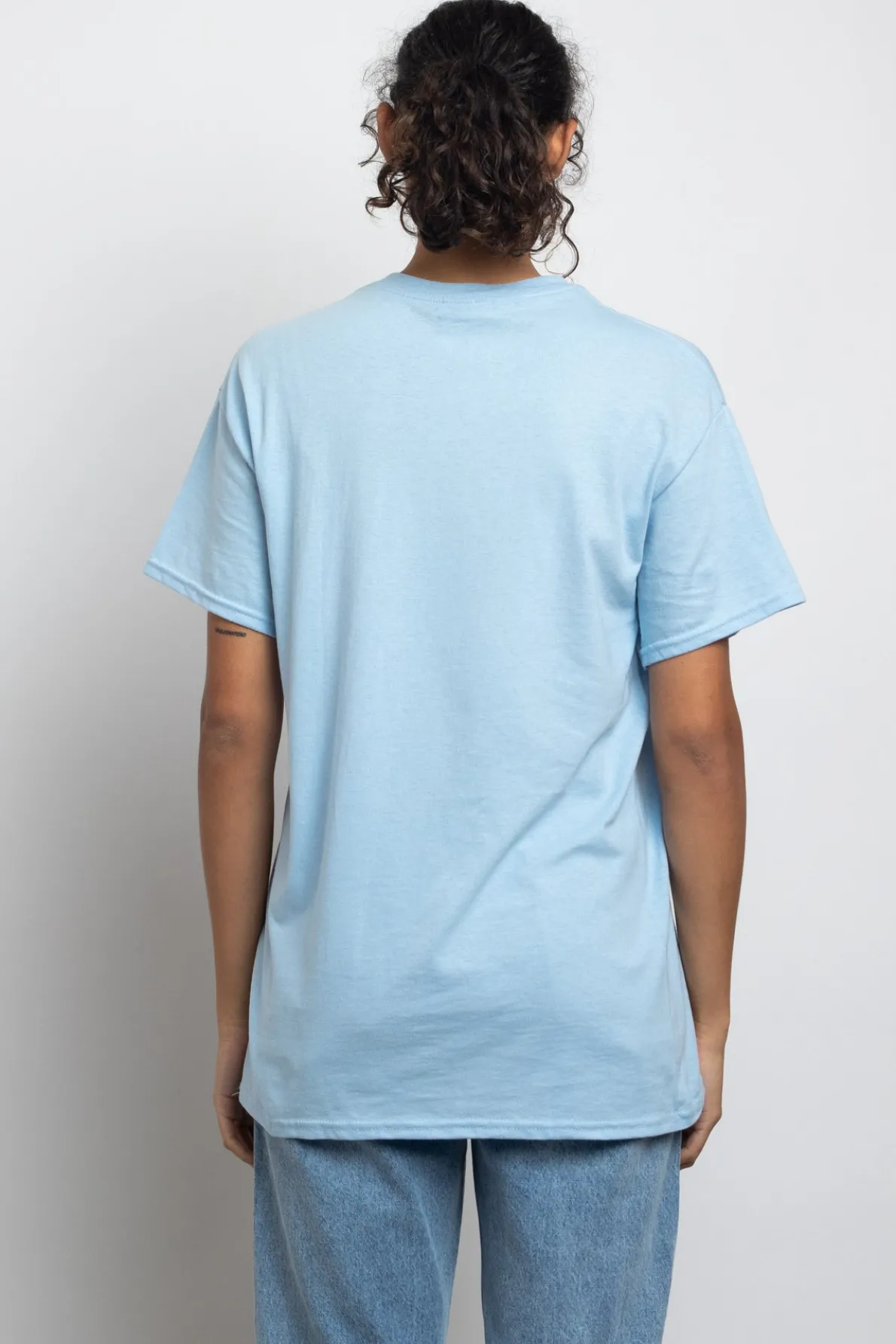 Daisy Street Relaxed T-Shirt with Cowboy Print-Women T-Shirts