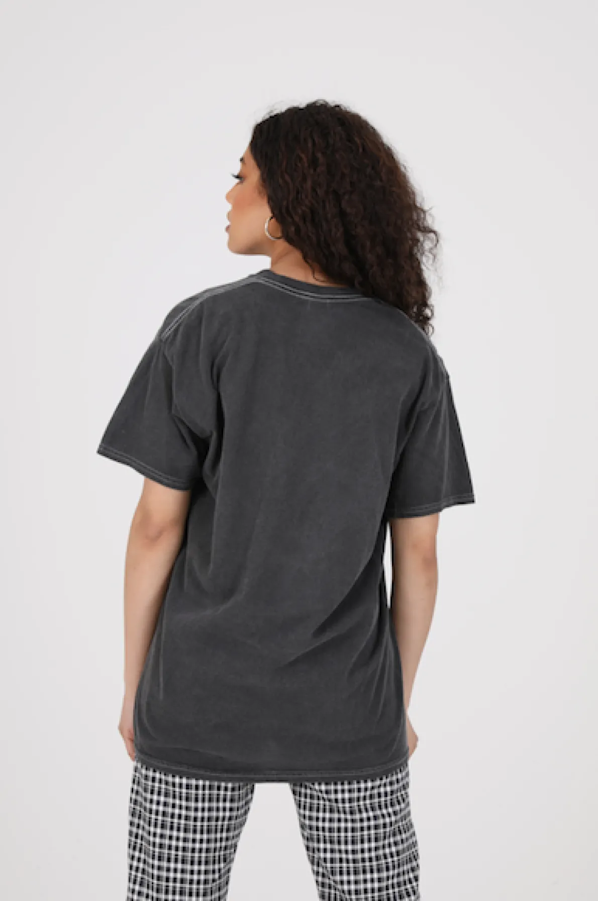 Daisy Street Relaxed T-Shirt with Born to Ride Bike Print-Women T-Shirts