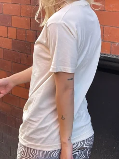 Daisy Street Relaxed T-Shirt with Moon Gazing Print-Women T-Shirts