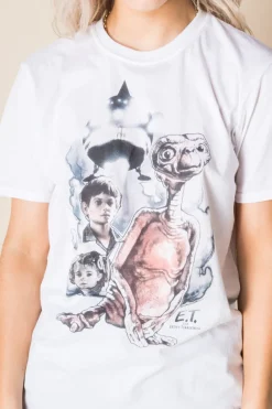 Daisy Street Relaxed T-Shirt with Vintage ET Print-Women T-Shirts