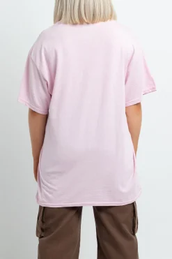 Daisy Street Relaxed T-Shirt with Wildlands Print-Women T-Shirts