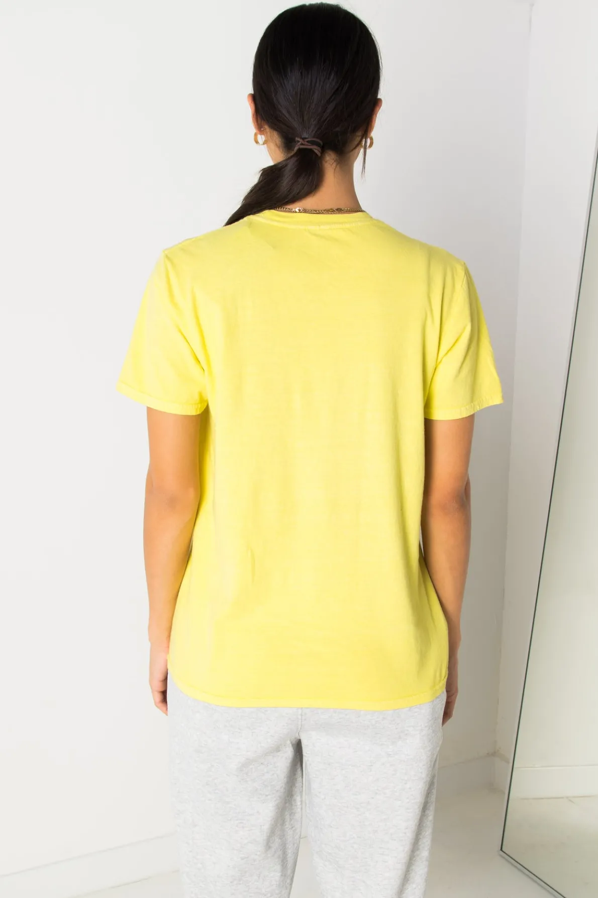 Daisy Street Relaxed T-Shirt with Bowie Print-Women Band Tees | T-Shirts