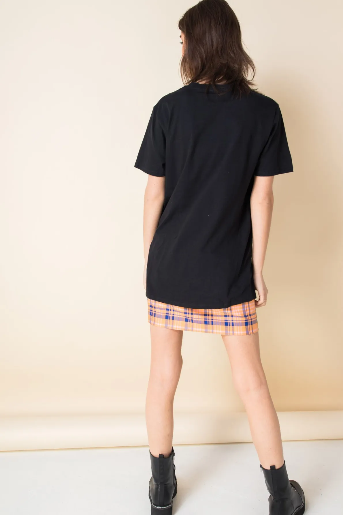 Daisy Street Relaxed T-Shirt with Billie Eilish Print-Women Band Tees