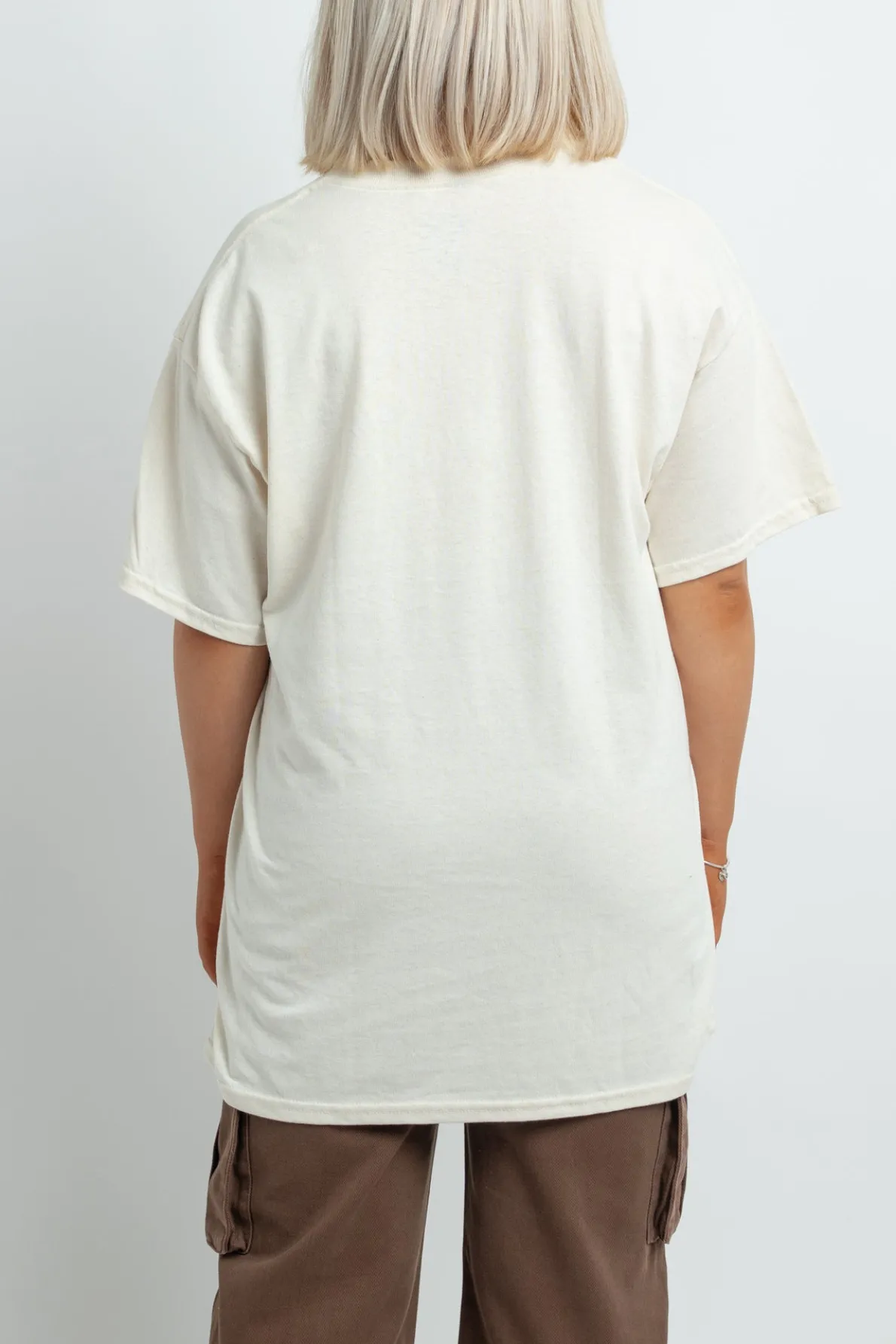 Daisy Street Relaxed T-Shirt with New York Distressed Graphic-Women T-Shirts