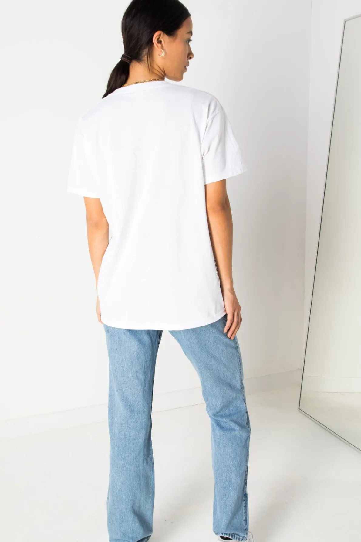Daisy Street Relaxed T-Shirt with Capricorn Print-Women T-Shirts