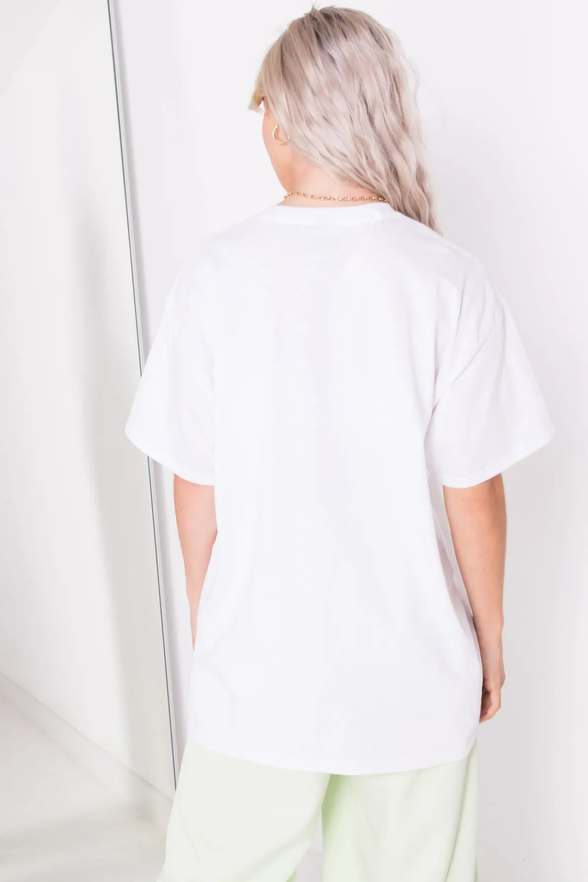 Daisy Street Relaxed T-Shirt with Libra Print-Women T-Shirts