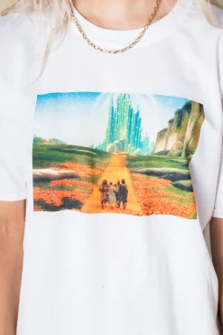Daisy Street Relaxed T-Shirt with Wizard of Oz Print-Women T-Shirts
