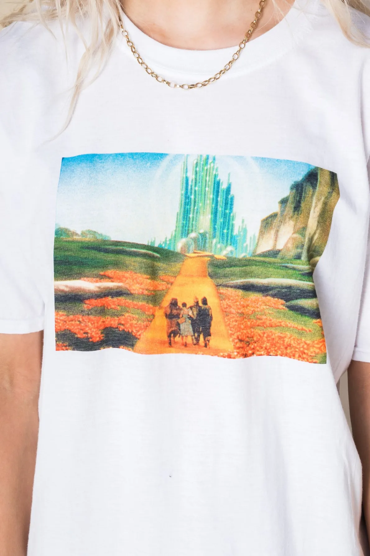 Daisy Street Relaxed T-Shirt with Wizard of Oz Print-Women T-Shirts