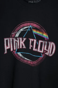 Daisy Street Relaxed T-Shirt with Pink Floyd Print-Women Band Tees | T-Shirts