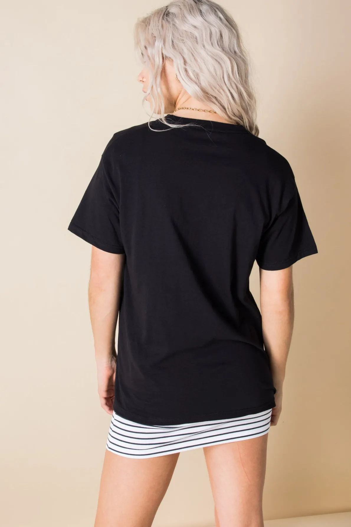 Daisy Street Relaxed T-Shirt with Star Wars Mandalorian Print-Women T-Shirts