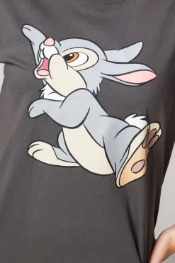 Daisy Street Relaxed T-Shirt with Disney Thumper Print-Women T-Shirts