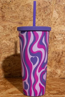 Daisy Street Re-Usable Drinking Cup And Straw- Homeware
