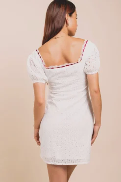 Daisy Street Ribbon Detail Mini Dress-Women Dresses