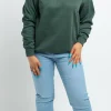 Daisy Street Rugby Sweatshirt-Women Hoodies & Sweatshirts