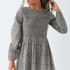 Daisy Street Shirred Alexis Mini Smock Dress-Women Dresses