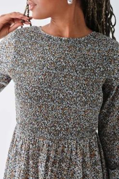 Daisy Street Shirred Alexis Mini Smock Dress-Women Dresses